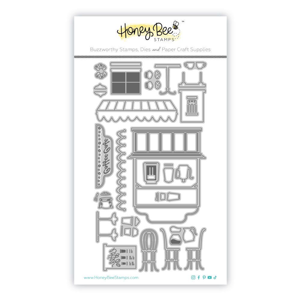 Honey Bee Lovely Layers Coffee Bar Dies hbds-llbarco Detailed Image