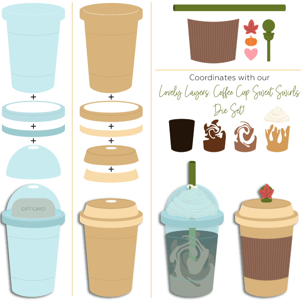 Honey Bee Lovely Layers Coffee Cup Dies hbds-llcofc Alternate Image