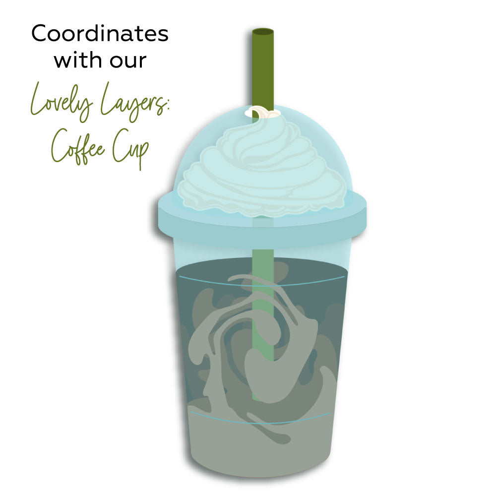 Honey Bee Lovely Layers Coffee Cup Swirl Add On Dies hbds-llccswr