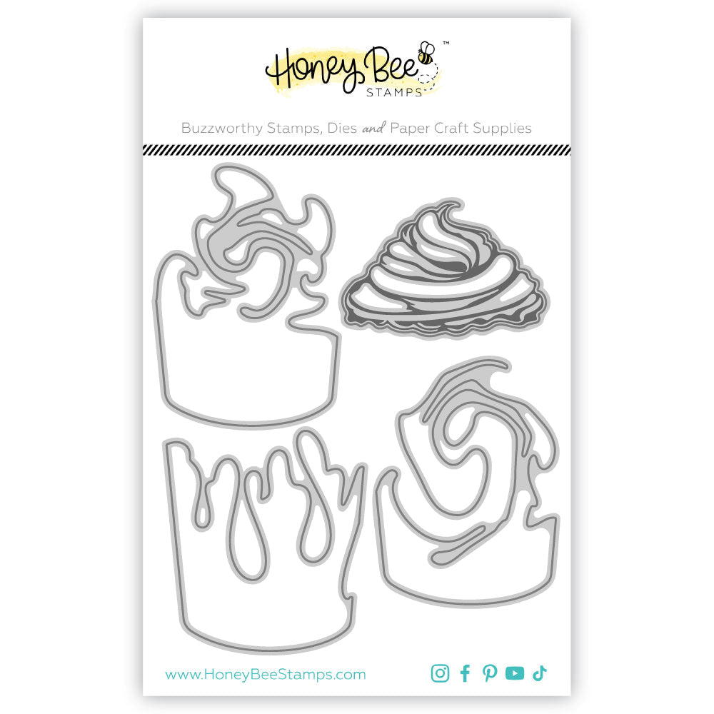 Honey Bee Lovely Layers Coffee Cup Swirl Add On Dies hbds-llccswr Product Image