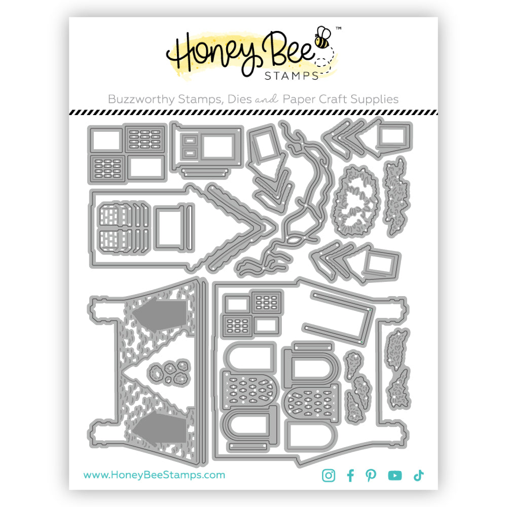 Honey Bee Lovely Layers Cottage Dies hbds-llcottg Product Image