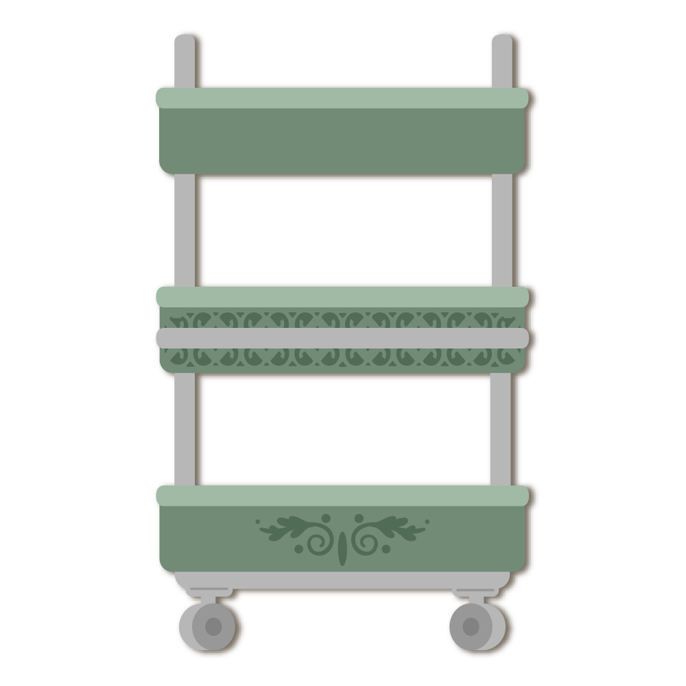 Honey Bee Lovely Layers Craft Cart Dies hbds-llccrt