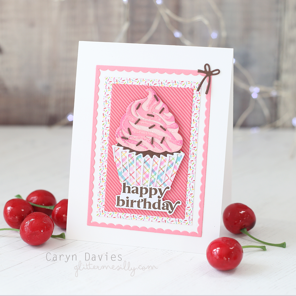 Honey Bee Lovely Layers Cupcakes And More Dies hbds-llcupc Birthday Card | color-code:ALT01