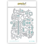 Honey Bee Lovely Layers Fireplace Holiday Add-On Dies hbds-llfplhl Detailed Image