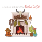 Honey Bee Lovely Layers Fireplace Lodge Add-On Dies hbds-llfldg Detailed Image