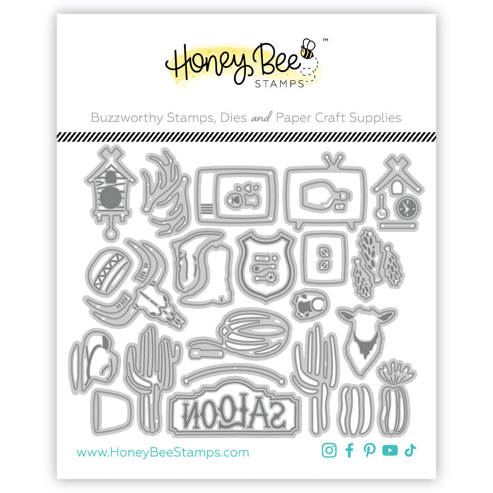 Honey Bee Lovely Layers Fireplace Lodge Add-On Dies hbds-llfldg Product Image