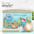 Honey Bee Lovely Layers Fish Dies hbds-llfish Keiko Ichikawa Card