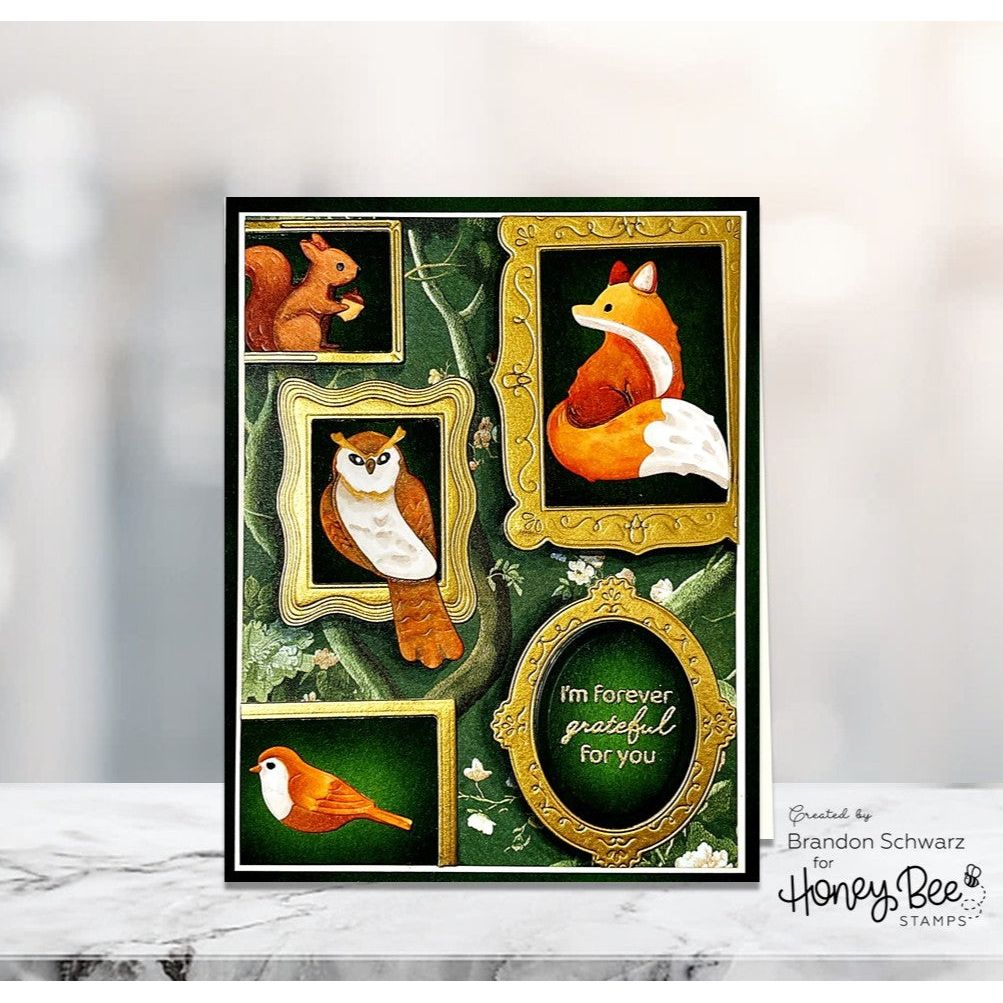 Honey Bee Lovely Layers Gallery Wall Art Dies hbds-llgwat Picture Frames Card