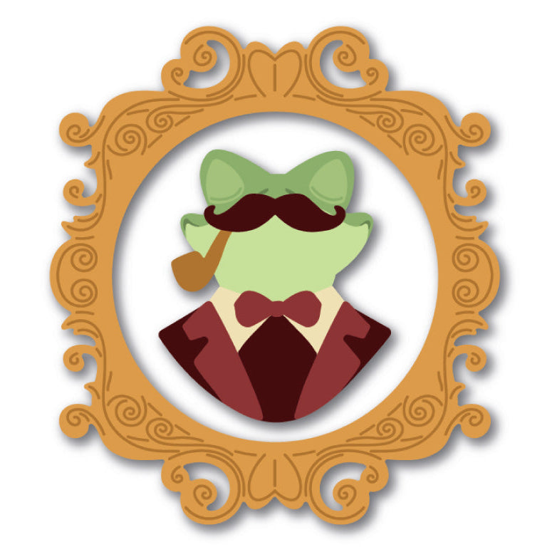 Honey Bee Lovely Layers Gallery Wall Baroque Frames And Gentlemen Add On Dies Bundle Color Sample of Coordinating Items Together