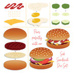 Honey Bee Lovely Layers Hamburger Dies hbds-llhmbrg Condiments