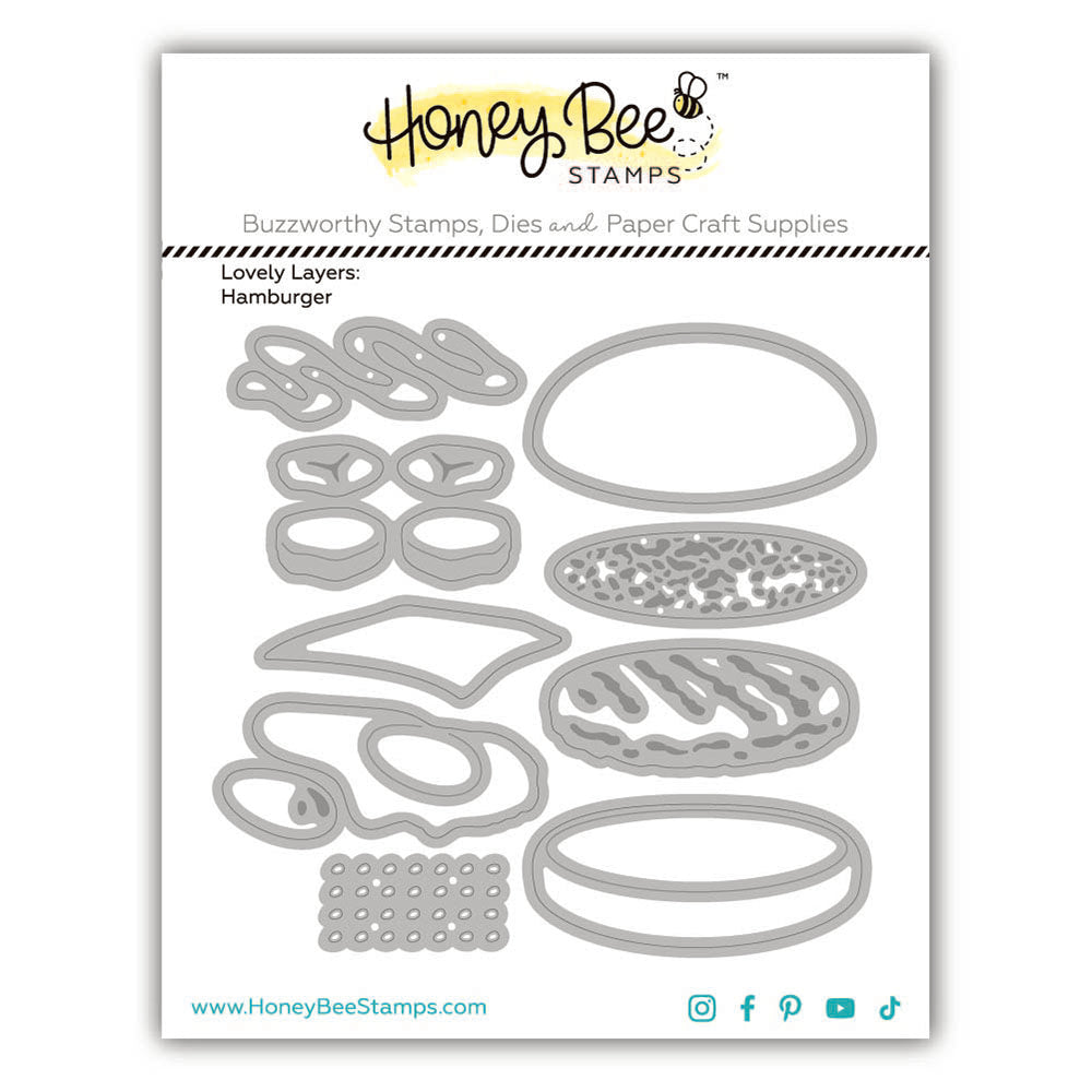 Honey Bee Lovely Layers Hamburger Dies hbds-llhmbrg Product Image