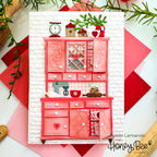 Honey Bee Lovely Layers Hoosier Cabinet Baking Add-On Dies hbds-llhobk Vintage Cabinet Card | color-code:ALT03