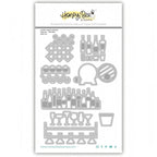 Honey Bee Lovely Layers Hoosier Cabinet Wet Bar Add Ons Dies hbds-llhcwb in package