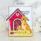 Honey Bee Lovely Layers Large Dogs Dies hbds-lllgdg Furbabies Card | color-code:ALT02
