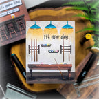 Honey Bee Lovely Layers Mancave Dies hbds-llmncve Masculine Pool Table Card