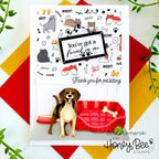 Honey Bee Lovely Layers Medium Dogs Dies hbds-llmdog Bobbi Lemanski Card