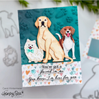 Honey Bee Lovely Layers Medium Dogs Dies hbds-llmdog Dogs Friendship Card | color-code:ALT01