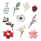 Honey Bee Lovely Layers Mini Holiday Florals Dies hbds-llmhf