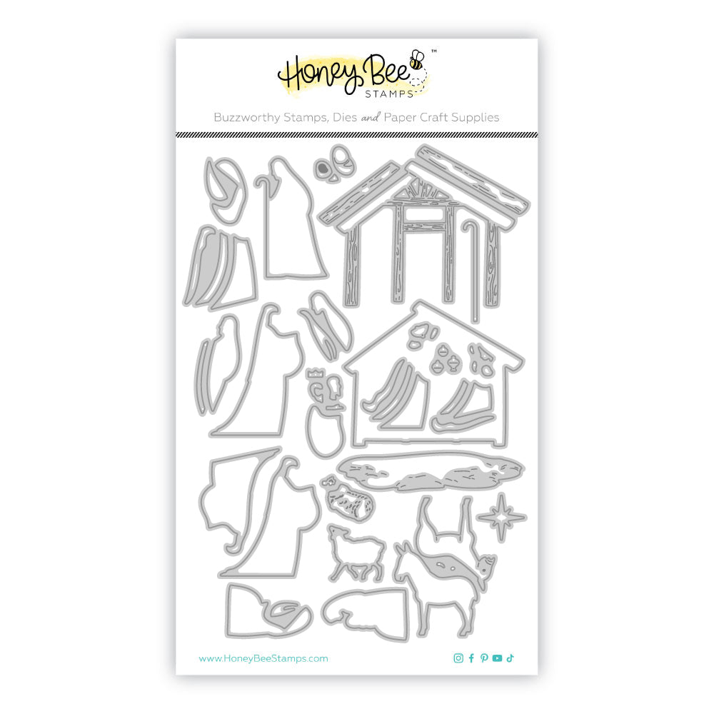 Honey Bee Lovely Layers Nativity Scene Dies hbds-llnatsn Detailed Image