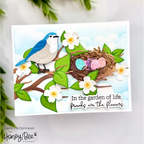 Honey Bee Lovely Layers Oak Branch Dies hbds-lloakb Friends Are The Flowers Card | color-code:ALT01