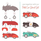 Honey Bee Lovely Layers Pedal Car Dies And Stencils Bundle Assembly Sheet