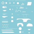 Honey Bee Lovely Layers Pedal Car Dies And Stencils Bundle HBSL-161 Pack