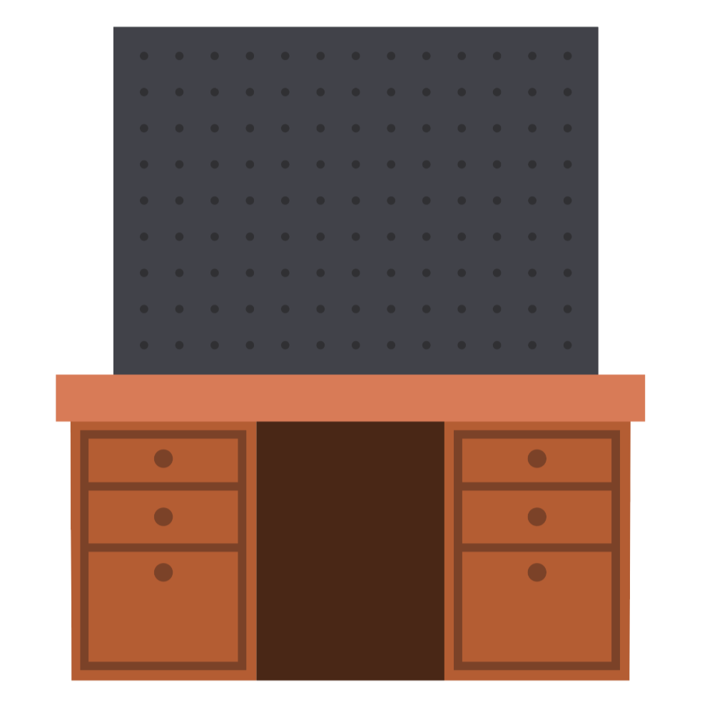 Honey Bee Lovely Layers Pegboard And Desk Dies hbds-llpdsk