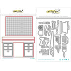 Honey Bee Lovely Layers Pegboard Desk And Garage Tools Dies Bundle Packaged
