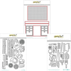 Honey Bee Lovely Layers Pegboard Desk Woodworking And Garage Tool Dies Bundle