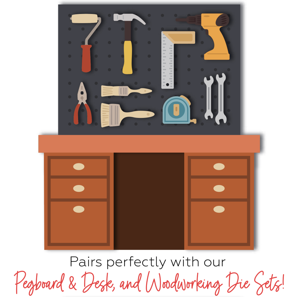 Honey Bee Lovely Layers Pegboard Garage Tools Dies hbds-llpgrt Alternative Image
