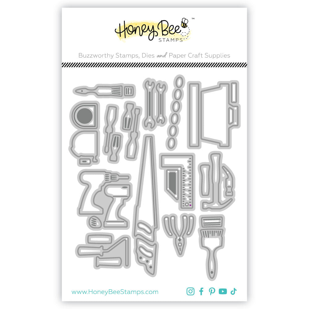 Honey Bee Lovely Layers Pegboard Garage Tools Dies hbds-llpgrt Packaging Image