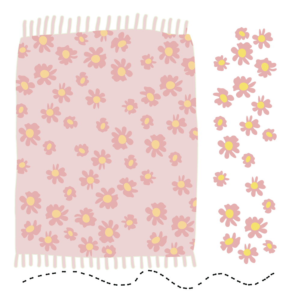 Honey Bee Lovely Layers Perfect Picnic Dies And Picnic Blanket Stencils Bundle Pink Florals