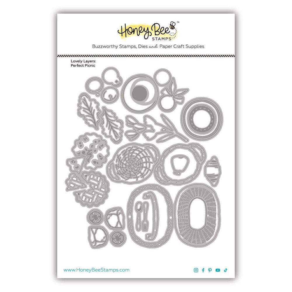 Honey Bee Lovely Layers Perfect Picnic Dies And Picnic Blanket Stencils Bundle Product Image