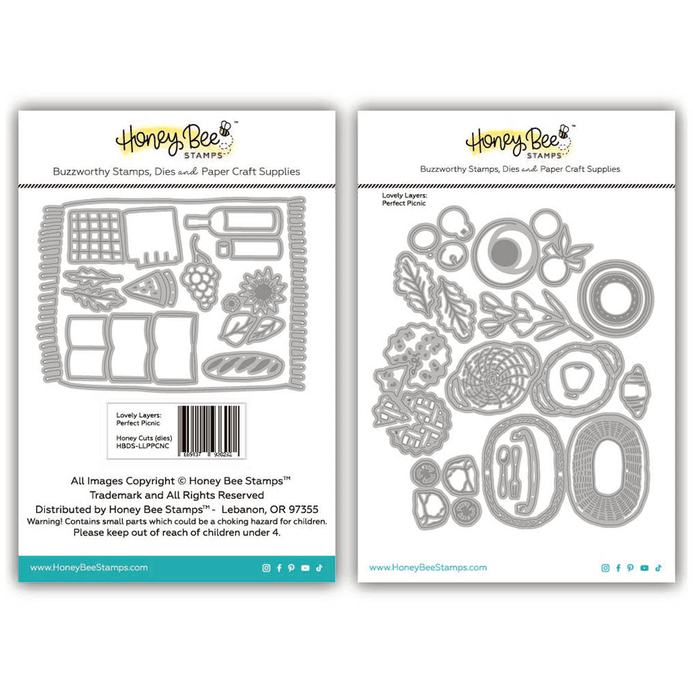 Honey Bee Lovely Layers Perfect Picnic Dies hbds-llppcnc Packaging Images