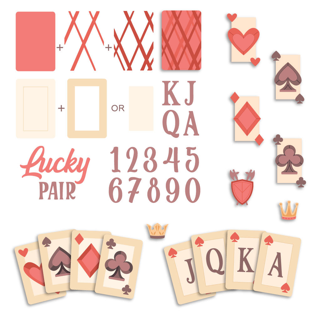 Honey Bee Lovely Layers Playing Cards Dies hbds-llplay