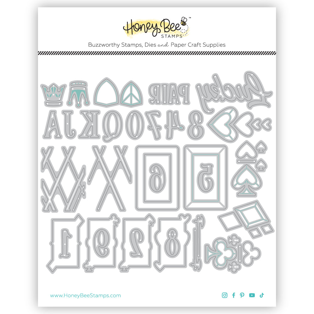 Honey Bee Lovely Layers Playing Cards Dies hbds-llplay Product Image