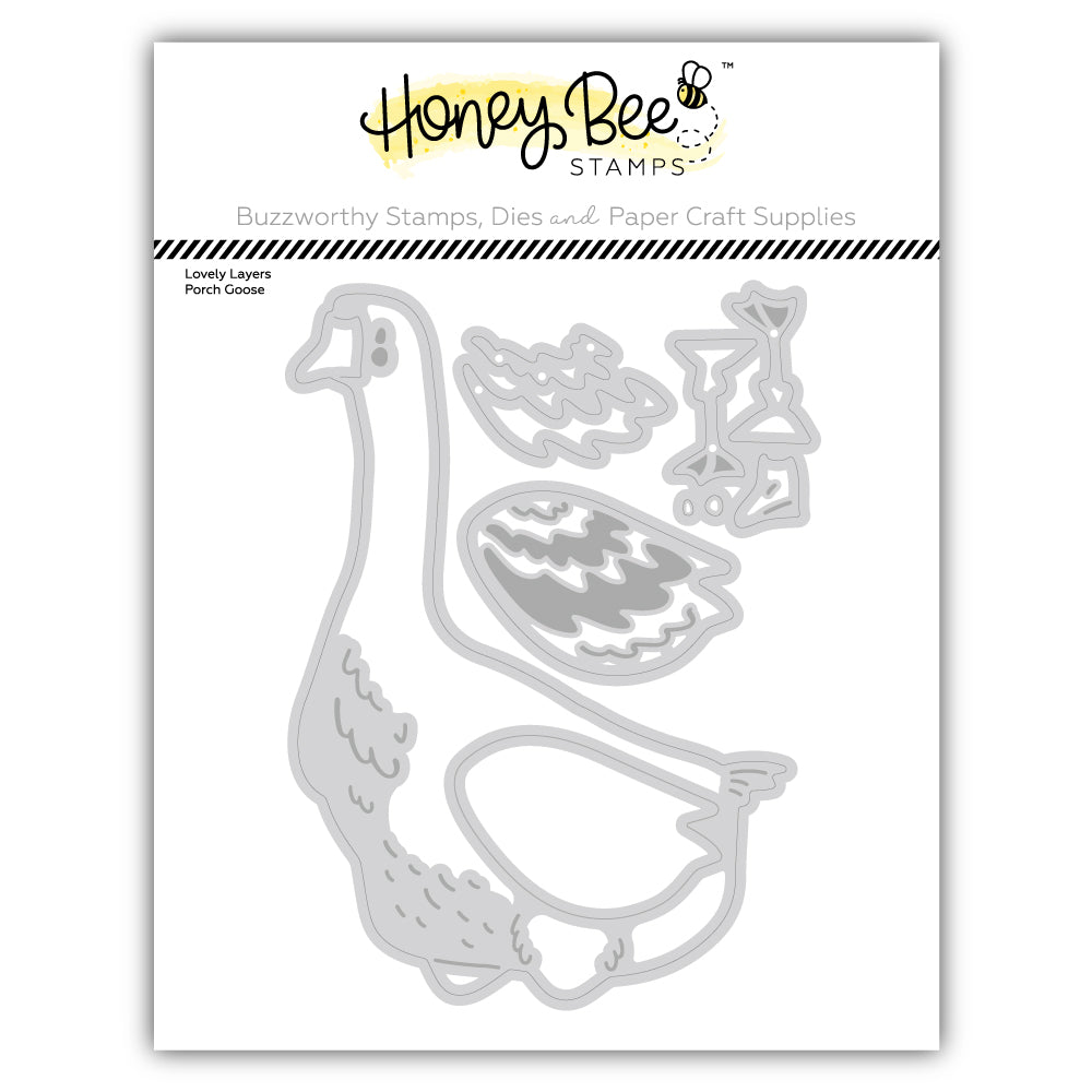 Honey Bee Lovely Layers Porch Goose Dies hbds-llprchg Package Image