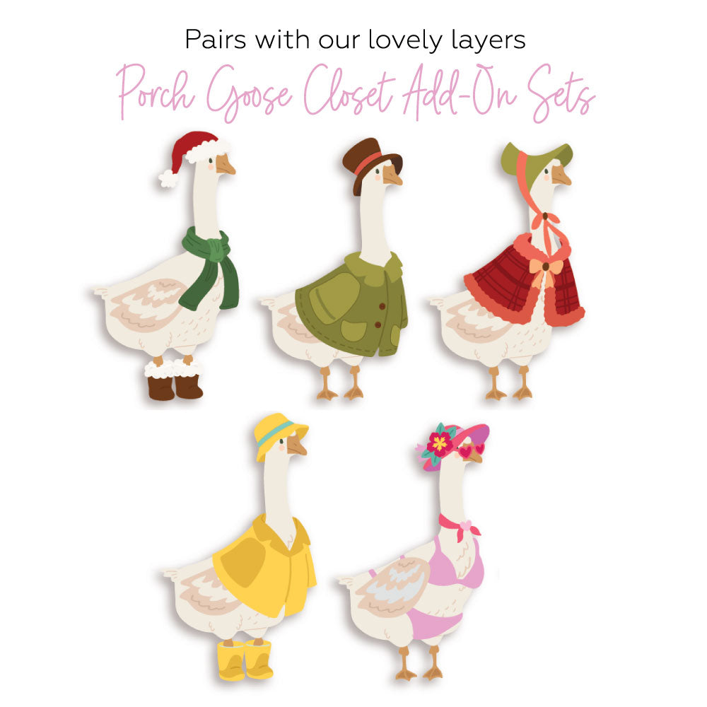 Honey Bee Lovely Layers Porch Goose Dies hbds-llprchg Pairing Guide