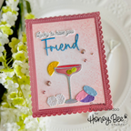 Honey Bee Lovely Layers Roll The Dice Dies hbds-llrolld Lucky To Have You Friend Card