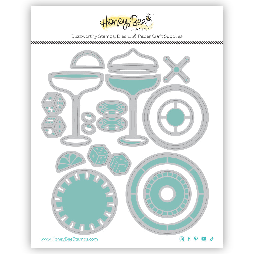 Honey Bee Lovely Layers Roll The Dice Dies hbds-llrolld Packaging View