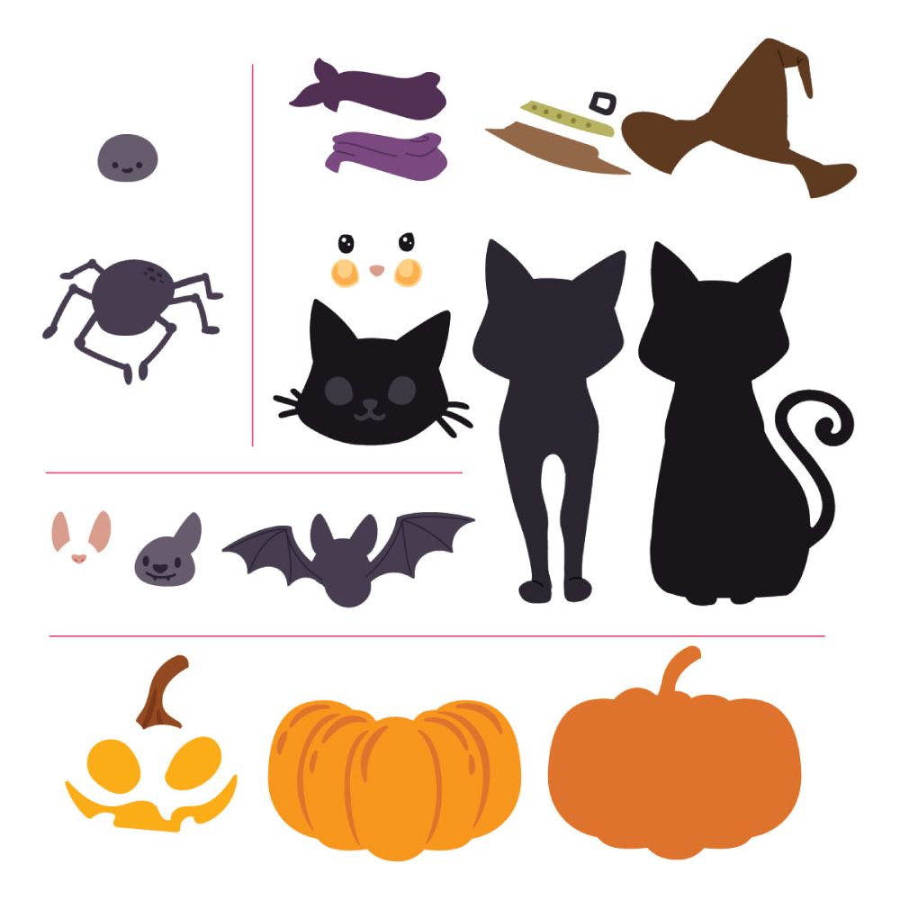 Honey Bee Lovely Layers Scaredy Cat Dies hbds-llscat All Pieces