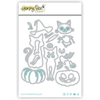 Honey Bee Lovely Layers Scaredy Cat Dies hbds-llscat Outlined in Pack