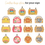 Honey Bee Lovely Layers Seasonal Signs Dies hbds-llsesn Design Option Samples