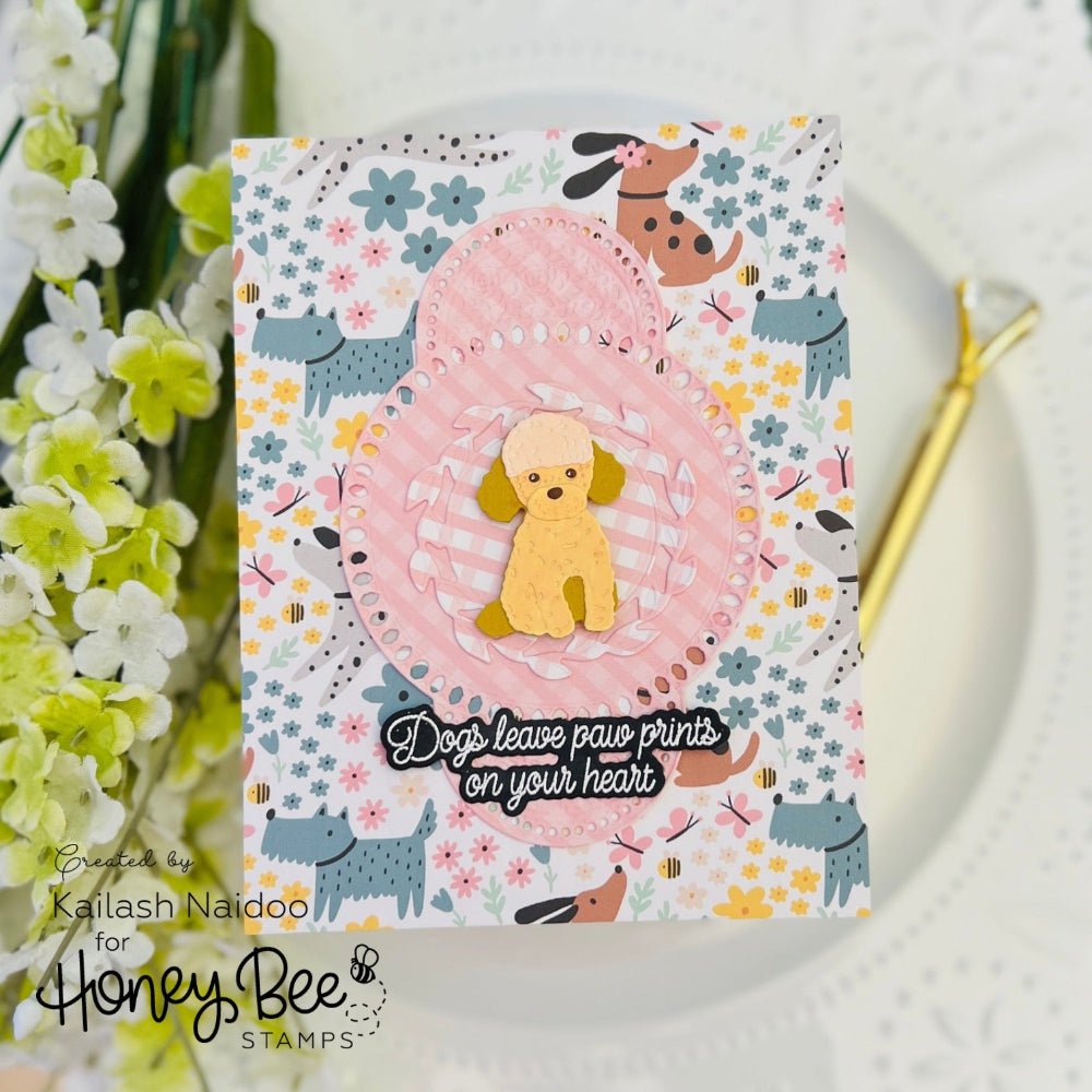 Honey Bee Lovely Layers Small Dogs Dies hbds-llsmld Kailash Naidoo Card