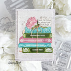 Honey Bee Lovely Layers Stacked Stories Dies hbds-llsksty I Hope Your Birthday Is Stacked With Good Things Card