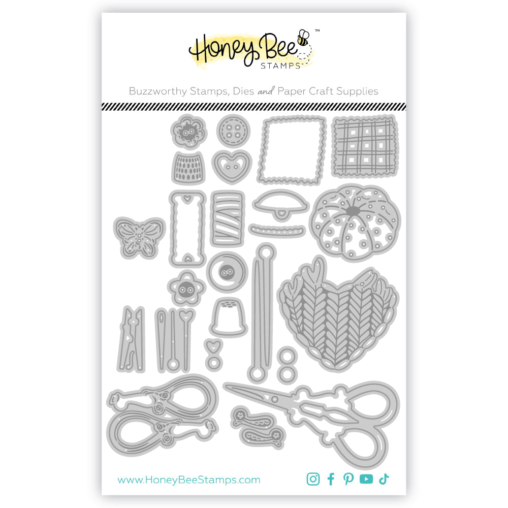Honey Bee Lovely Layers Stitching Elements Dies hbds-llstche Packaging Image