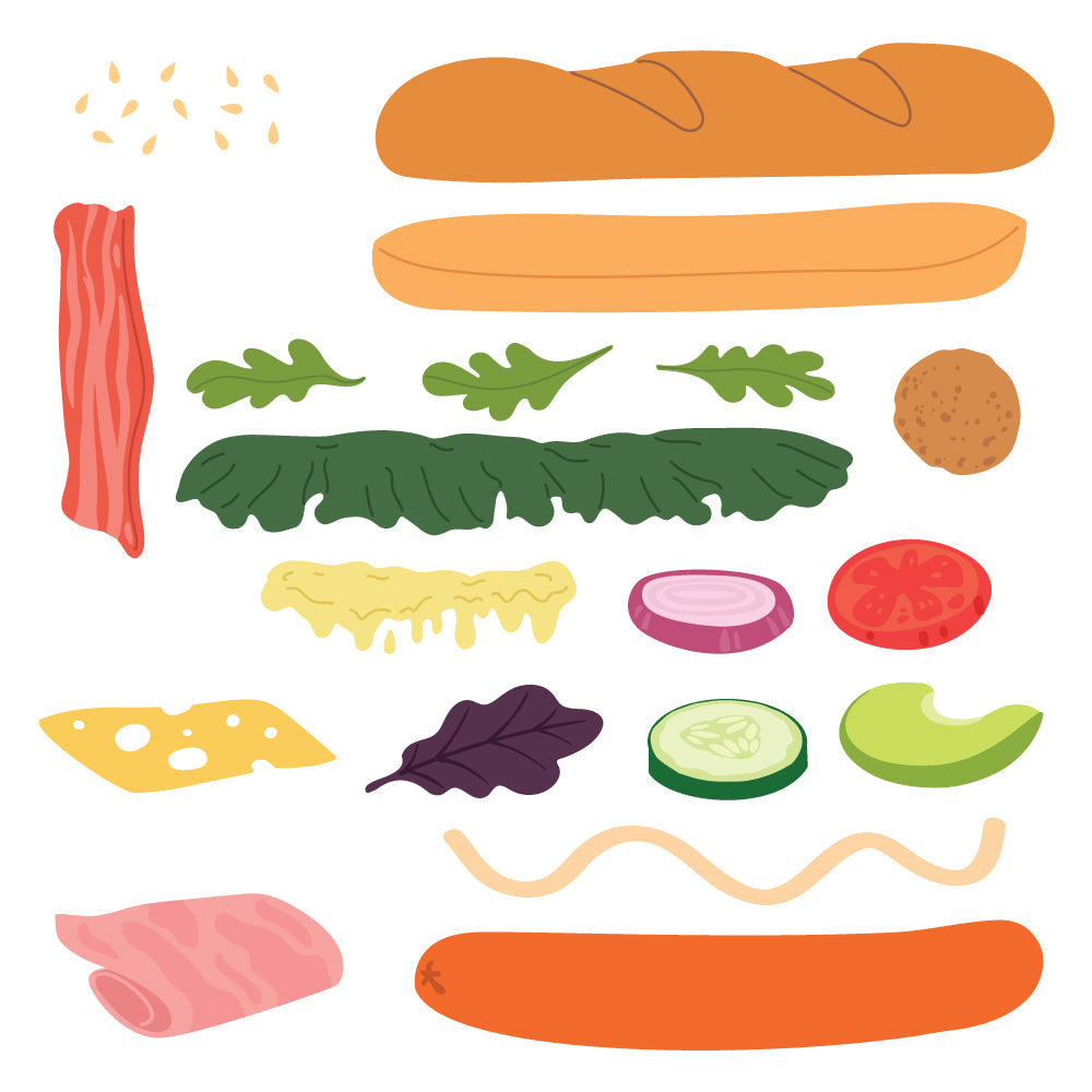 Honey Bee Lovely Layers Sub Sandwich Dies hbds-llsbsnd