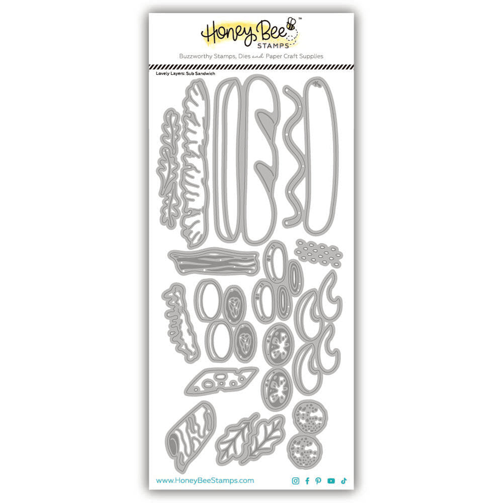 Honey Bee Lovely Layers Sub Sandwich Dies hbds-llsbsnd Product Image