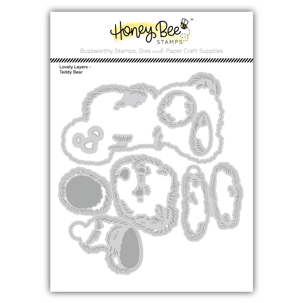 Honey Bee Lovely Layers Teddy Bear Dies hbds-lltdybr Packaging Image