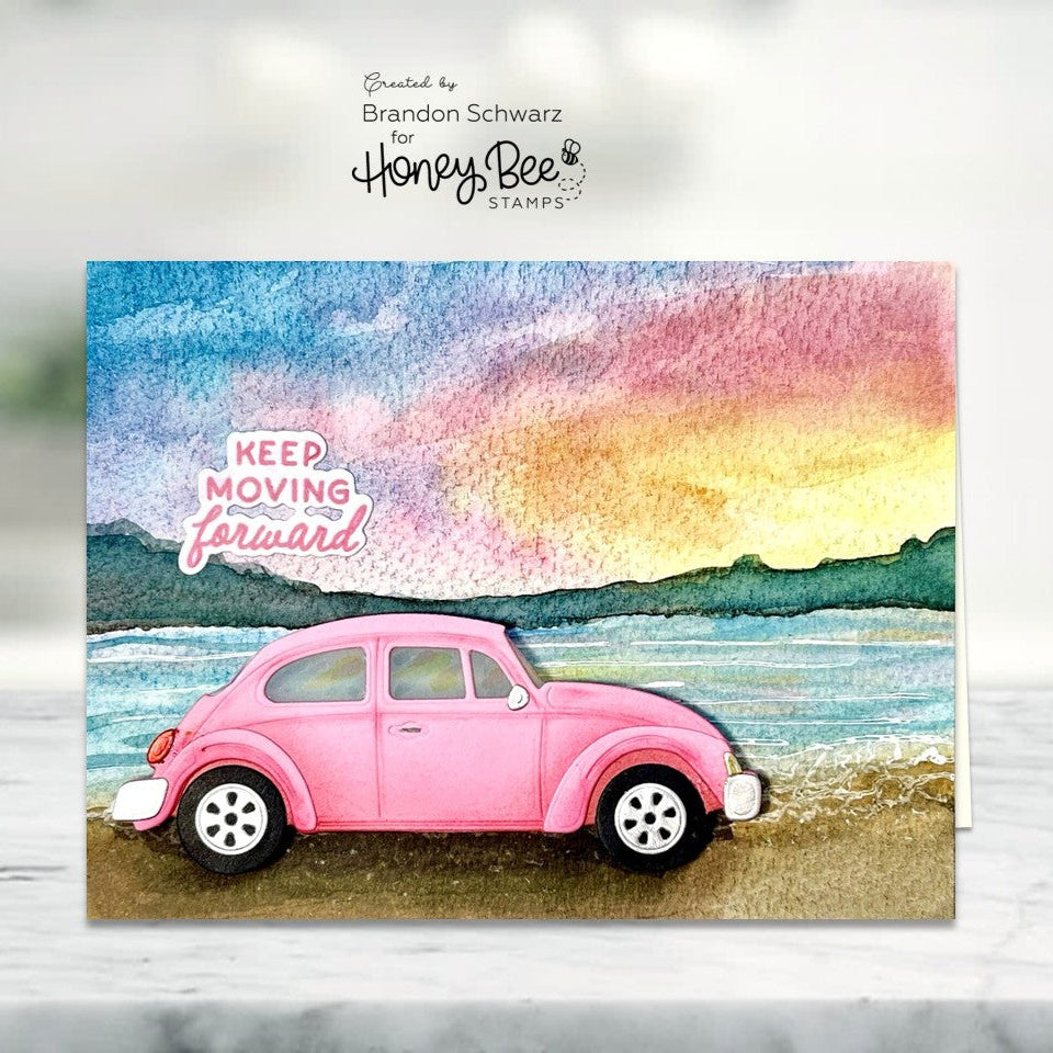 Honey Bee Lovely Layers Vintage Bug Dies hbds-llvtgbg Masculine Encouragement Card